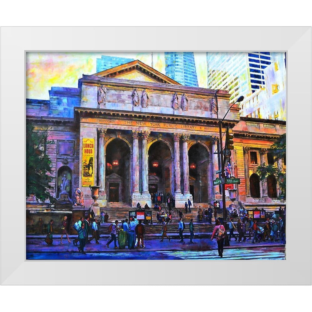 Ghanooni, Sarah 32x26 White Modern Wood Framed Museum Art Print Titled ...