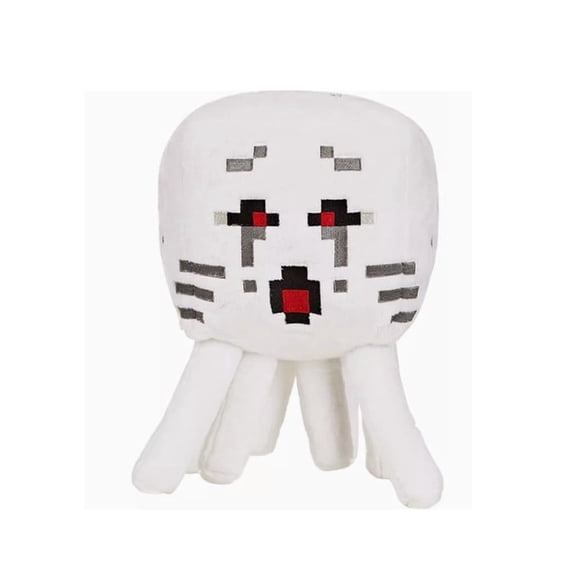 Ghast Plush Toy 11.8 Inch, Nether Game Character Pixel Plush Spooky Decor Stuffed Figure for Fans Collection