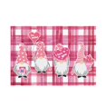 Gheawn Bathroom Doormat Happy Valentine's Day Gnome Decorative Doormat