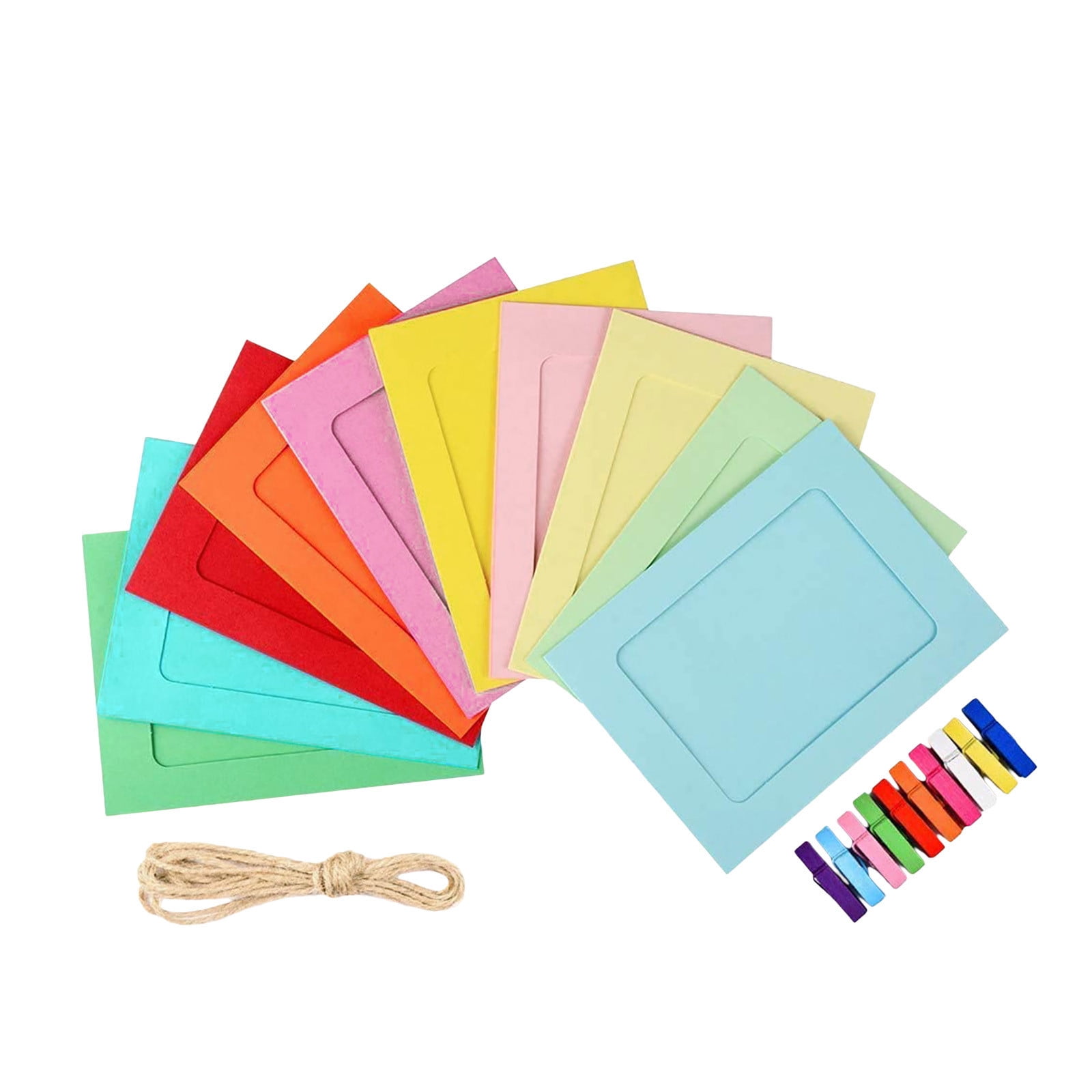 Gheawn Hangs Photo Frames Hanging Album Clip Kraft Paper Photo Frame