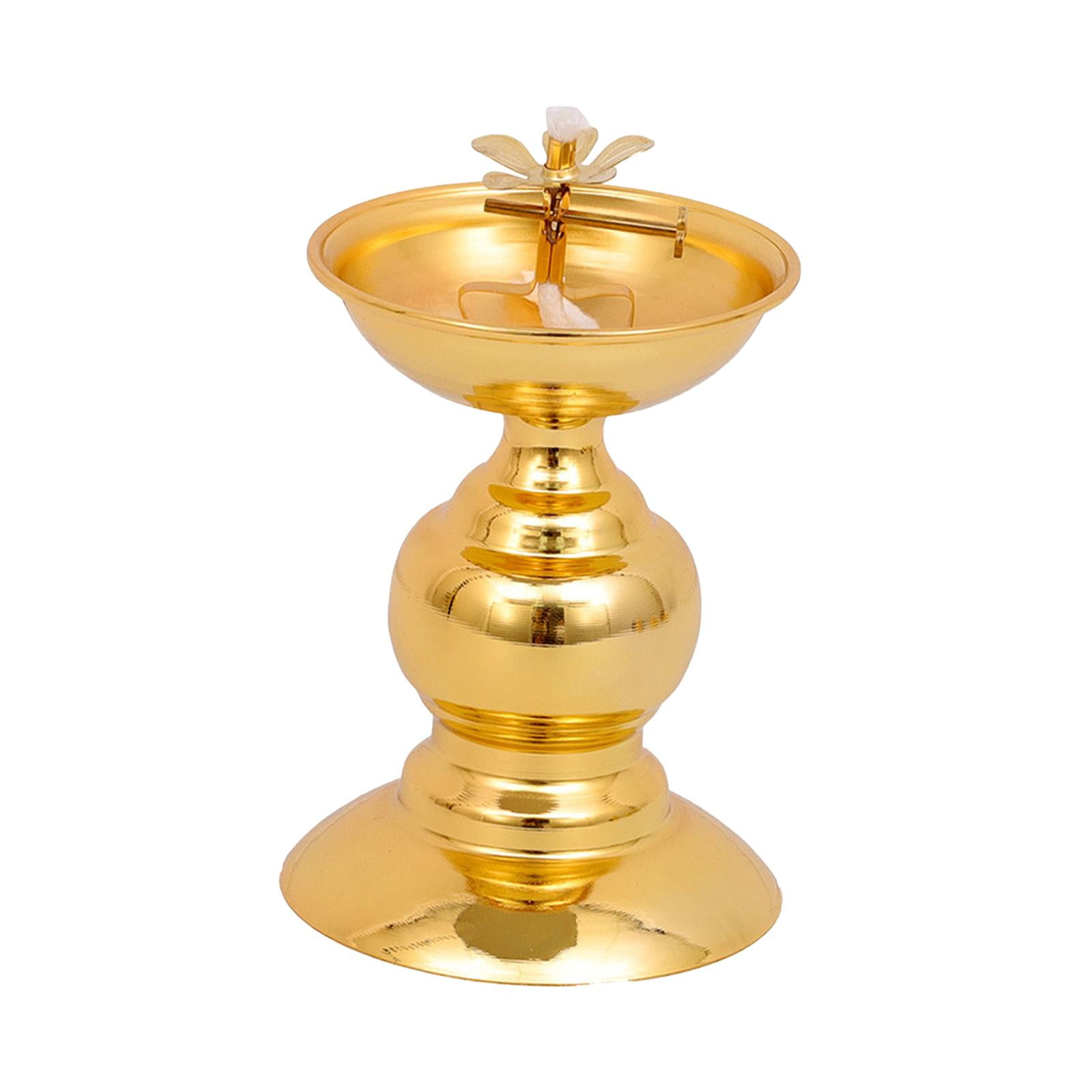 Ghee Lamp Holder, Candle Holder Alloy, Tibetan Buddhist Supplies, Tea
