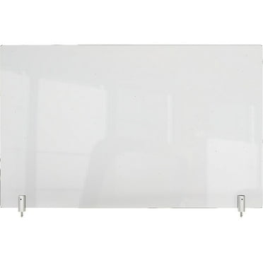 Ghent 29.88" x 36" Acrylic Non-Tackable Partition Extender Screw Clear (PEC3036-H)
