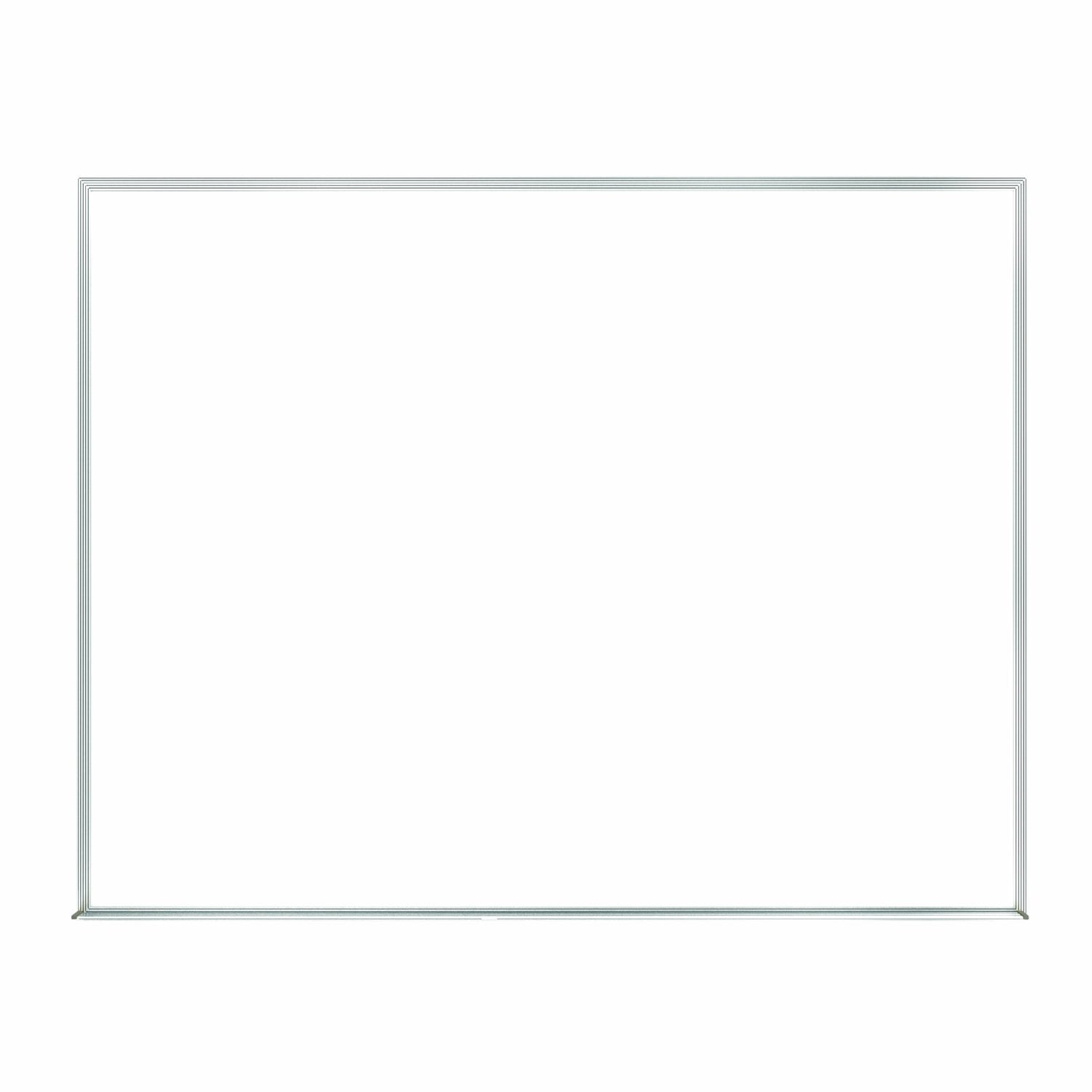 Ghent 36.0" x 46.5" Silver Aluminum Frame Non-Magnetic Whiteboard