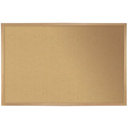 Ghent 36.0" x 46.5" Wood Frame Natural Cork Bulletin Board