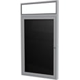 thumbnail image 1 of Ghent 36"x24" 1D Slv Aluminum Lit Headliner Fabric Letterboard Black, 1 of 2