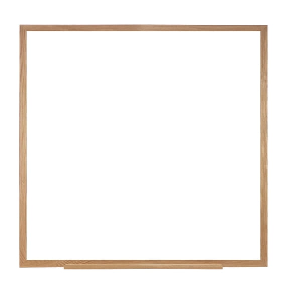 Ghent 48.5" x 48.5" Wood Frame Non-Magnetic Whiteboard
