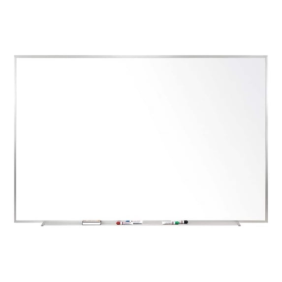 Ghent 48.5" x 60.5" Silver Aluminum Frame Non-Magnetic Whiteboard