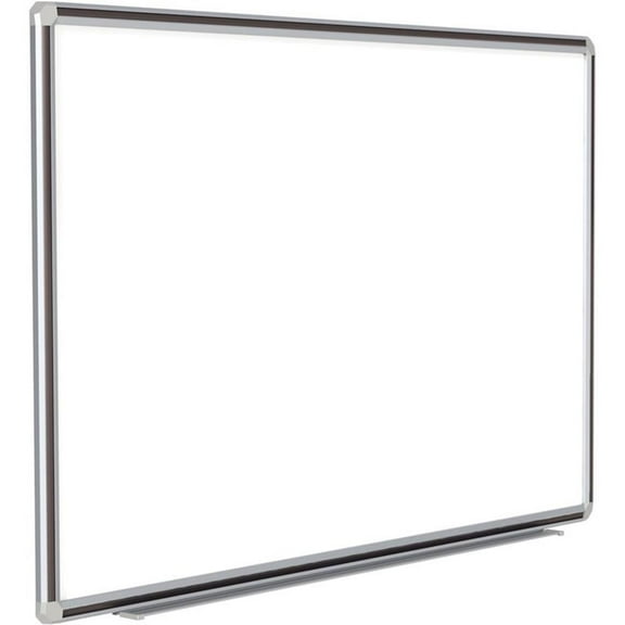 Ghent 48"x144" Aluminum Frame Ceramic Magnetic Whiteboard - Black Trim