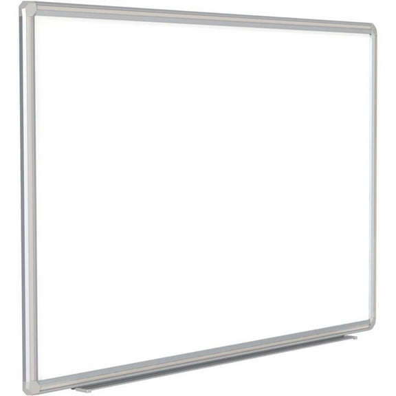 Ghent 48"x144" Aluminum Frame Ceramic Magnetic Whiteboard - Gray Trim