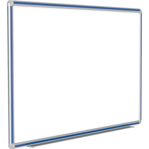 Ghent 48"x96" Aluminum Frame Ceramic Magnetic Whiteboard - Royal Trim
