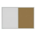 thumbnail image 1 of Ghent Aluminum White Framed Markerboard and Cork Combo Board 2 x 3ft, 1 of 3