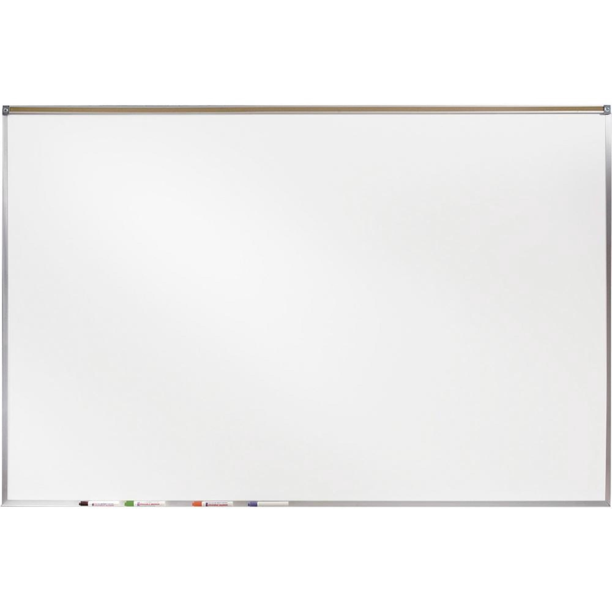 Ghent Aluminum Frame Porcelain Magnetic Projection Whiteboard - 4.5x6.5 Inches, With Map Rail