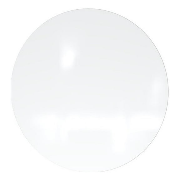 Ghent Coda Low Profile Circular Glass Dry Erase Board Non-Mag White 36in Dia