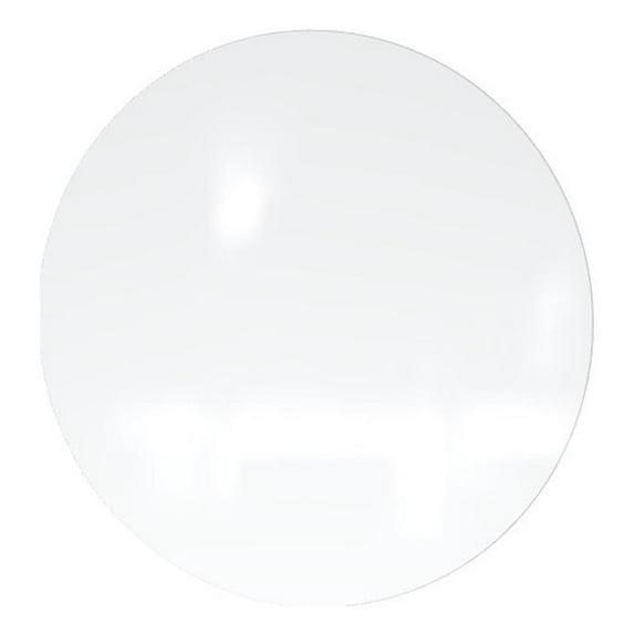 Ghent Coda Low Profile Circular Glass Dry Erase Board Non-Mag White 36in Dia