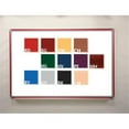 thumbnail image 1 of Ghent DFMCH412 4 ft. x 12 ft. DecoAurora Aluminum Frame Porcelain Markerboard - Cherry Trim, 1 of 2