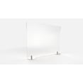 thumbnail image 1 of Ghent Desktop Free Standing Plastic Protection Screen, 23.75 x 5 x 29, Frost -GHEDPSF2429F, 1 of 2