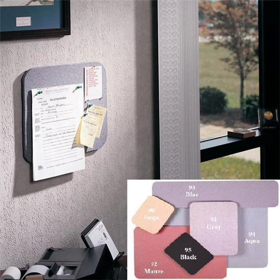 Ghent Fabric Bulletin Board With Wrapped Edges, 48-5/8" x 72-5/8", Blue