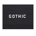 thumbnail image 1 of Ghent, GHELG34, 3/4" Gothic Letters, 1 Each, White, 1 of 2