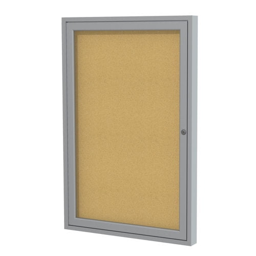 Ghent Ghent Enclosed Natural Cork Bulletin Board
