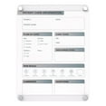 thumbnail image 1 of Ghent Graphics Slide Changeable Glass Dry Erase Board Non-Magnetic Vert 24x18, 1 of 5