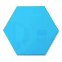 Ghent Hex LINK Steel Whiteboard - Magnetic - Bright Blue - 18x21in