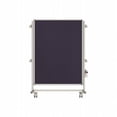 thumbnail image 1 of Ghent Manufacturing NEX223FFP-93 57.37 x 40.37 in. Nexus Jr. Partition Double-Sided Mobile Fabric Bulletin Board, Blue, 1 of 1