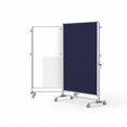 thumbnail image 1 of Ghent Manufacturing NEX224MFP-93 76.37 x 52.37 in. Nexus Partition Double-Sided Mobile Porcelain Magnetic Whiteboard & Fabric Bulletin Board, Blue, 1 of 1