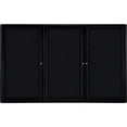 thumbnail image 1 of Ghent Manufacturing OVK5-F95 48 x 72 in. 3-Door Ovation Black Fabric Bulletin Board with Black Frame, 1 of 2