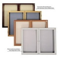 thumbnail image 1 of Ghent PW24860F-95 48 in. x 60 in. 2-Door Oak Wood Frame Enclosed Fabric Tackboard - Black, 1 of 1