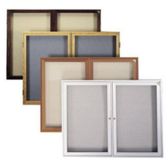 Enclosed Fabric Tackboard in Black (30 in. W x 36 in. H)