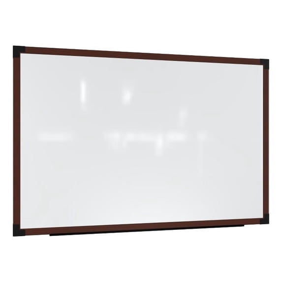 Ghent Prest Wall Whiteboard Magnetic Carmel Oak Frame 4 x 5ft