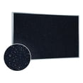 thumbnail image 1 of Ghent Rubber Bulletin Board with Aluminum Frame 2 x 3ft Black/Confetti Backing, 1 of 5