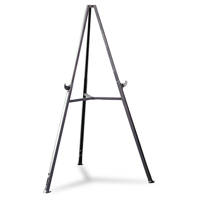 Ghent Triumph Display Easel, 37 to 62 Adjustable Height for  Tabletop/Floor, Gray