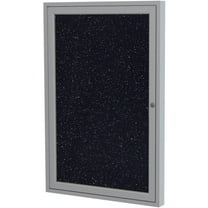 Ghent's 24" x 18" 1 Door Enclosed Bulletin Board in Multi-Color