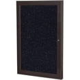 thumbnail image 1 of Ghent's 36" x 30" 1 Door Enclosed Rubber Bulletin Board in Multi-Color, 1 of 2