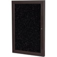 thumbnail image 1 of Ghent's 36" x 36" 1 Door Enclosed Rubber Bulletin Board in Speckled Tan, 1 of 3