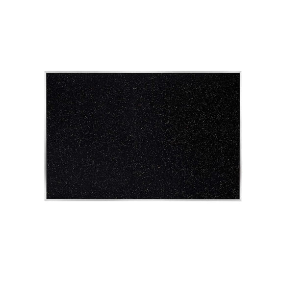 Ghent's 4' x 6' Rubber Bulletin Board with Aluminum Frame in Multi-Color