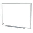 thumbnail image 1 of Ghent's Ceramic 4' x 5' Mag. Hygienic Whiteboard with Aluminum Frame in White, 1 of 4