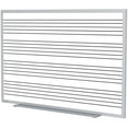 thumbnail image 1 of Ghent's Ceramic 4' x 8' M1 Mag. Music Staff Whiteboard Set in White, 1 of 2