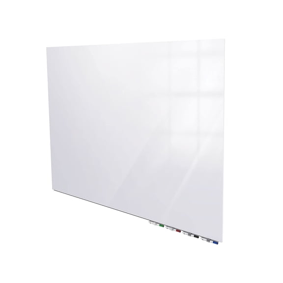 Ghent's Glass 4' x 5' Aria Low Porifle 1/4" Horz. Glassboard in White Back