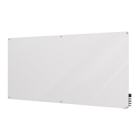 Ghent's Glass 4' x 5' Harmony Board with Radius Corners in White Back