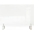 thumbnail image 1 of Ghent's Plastic 18" x 36" Partition Extender with Attached Clamp in Clear, 1 of 2