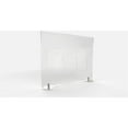 thumbnail image 1 of Ghent's Plastic 24" x 24" Freestanding Clear Desktop Divider in Clear, 1 of 4