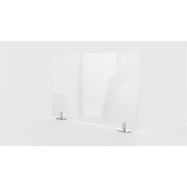 Ghent's Plastic 24" x 24" Partition Extender with Tape in Clear