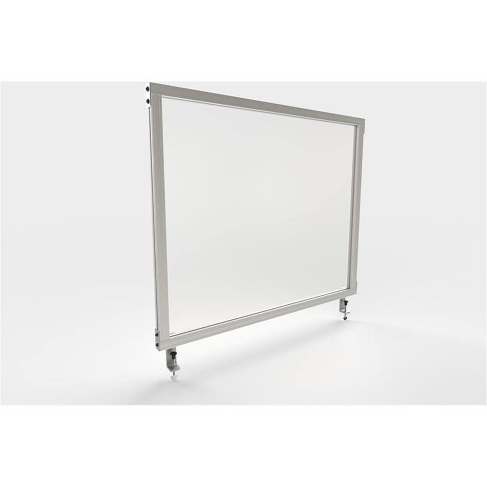 Frosted Acrylic Desktop Partition Screen with Aluminum Frame