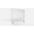 thumbnail image 1 of Ghent's Plastic 24" x 42" Freestanding Clear Desktop Divider in Clear, 1 of 4