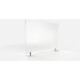 thumbnail image 1 of Ghent's Plastic 24" x 42" Freestanding Frosted Desktop Divider in Frosted White, 1 of 2