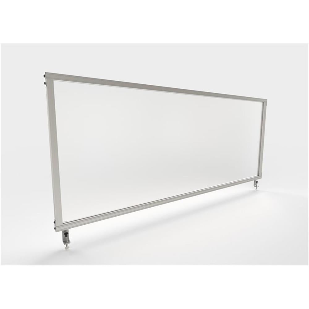 Frosted Acrylic Desktop Partition Screen with Aluminum Frame