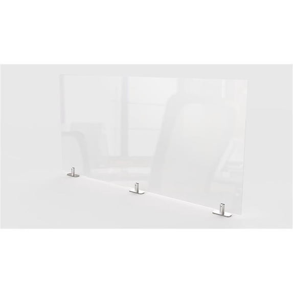 Ghent's Plastic 24" x 59" Partition Extender with Tape in Clear