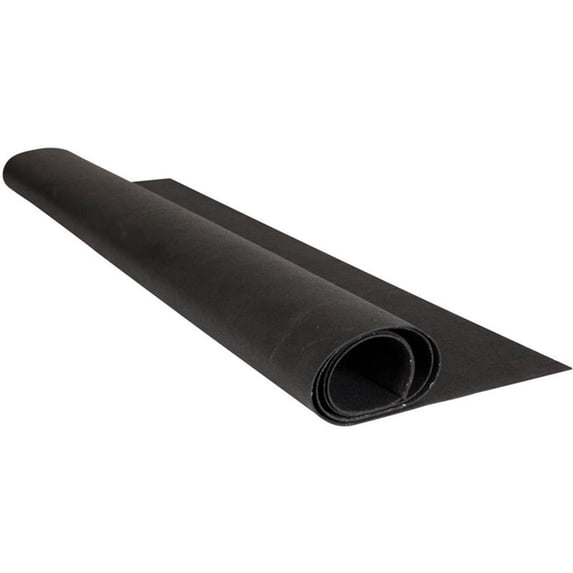 Ghent's Resin 4' x 6' 1/16" Rubber Tack Roll in Black
